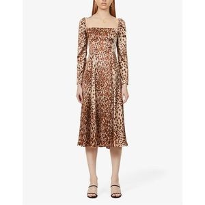 Reformation Maryanne 100% Silk Dress Sz 8